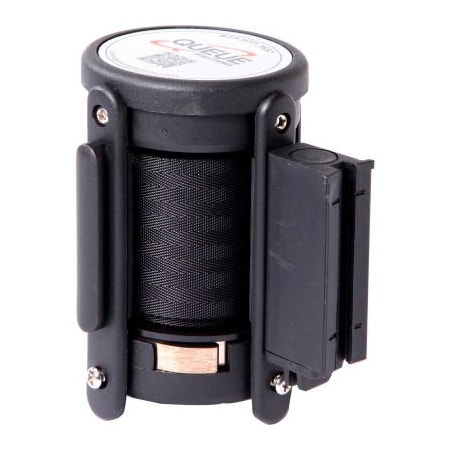 Queue Solutions Replacement Cassette For QueuePro 250 & SafetyPro 250 Belt Barriers, 11' Black Belt PRO-CAS-BK110